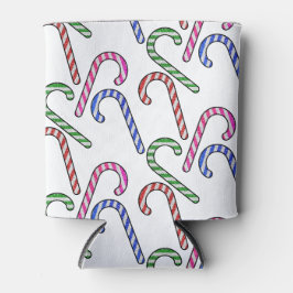 Glitzer Candy Cane Pattern Dosenkühler