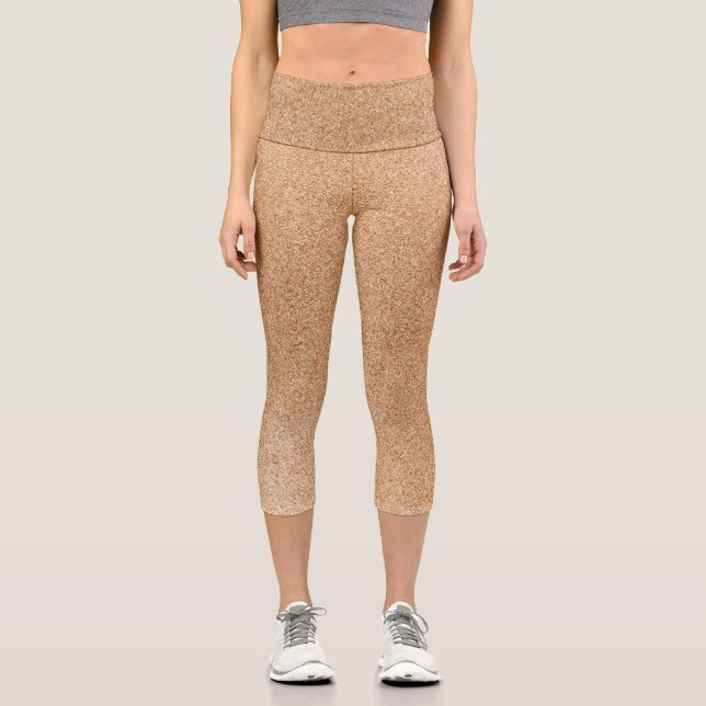 Glitzer Capri Leggings (Vorderseite)
