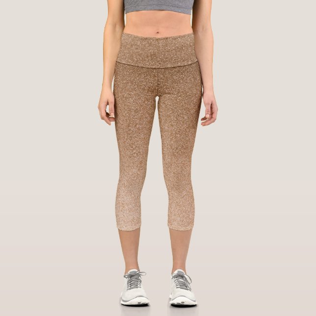 Glitzer Capri Leggings (Vorderseite)