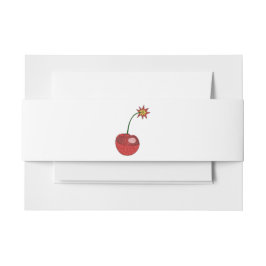 Glitzer Cherry Bomb Einladungsbanderole
