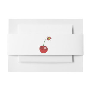 Glitzer Cherry Bomb Einladungsbanderole