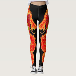 Glitzer Chinesischer Mondfest Neujahr des Drachen Leggings