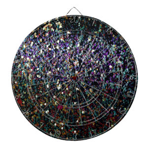 Glitzer Comet & Stars Dartscheibe
