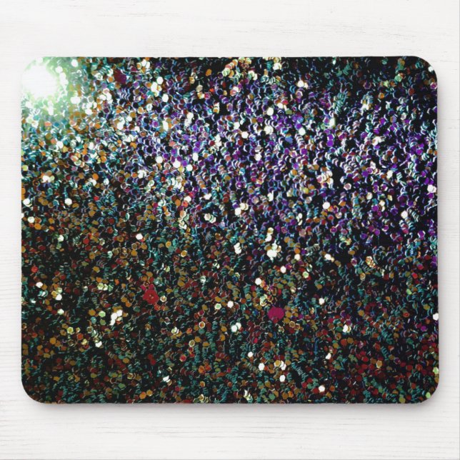Glitzer Comet & Stars Mousepad (Vorne)