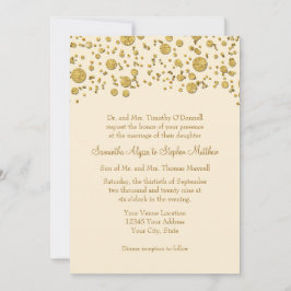 Glitzer Confetti Dots Elegantes Hochzeitsslima Einladung