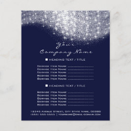 Glitzer Confetti Preise Silver Gray Whit Blue Navy Flyer