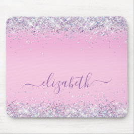 Glitzer Confetti Rosa Personalisierte Maus Pad Mousepad