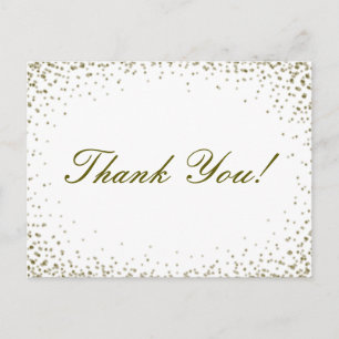 Glitzer Confetti Vielen Dank Postcard Postkarte