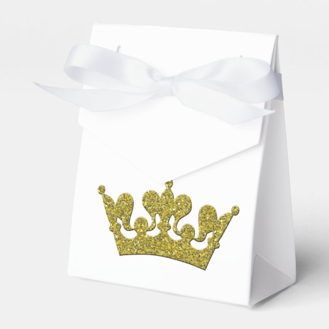 Glitzer Crocess Princess Royal Party Boxes Geschenkschachtel (Vorderseite)