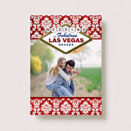 Glitzer Damask Las Vegas Foto Save the Date