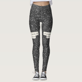 Glitzer_ Das Gesicht der Depression verändern Leggings