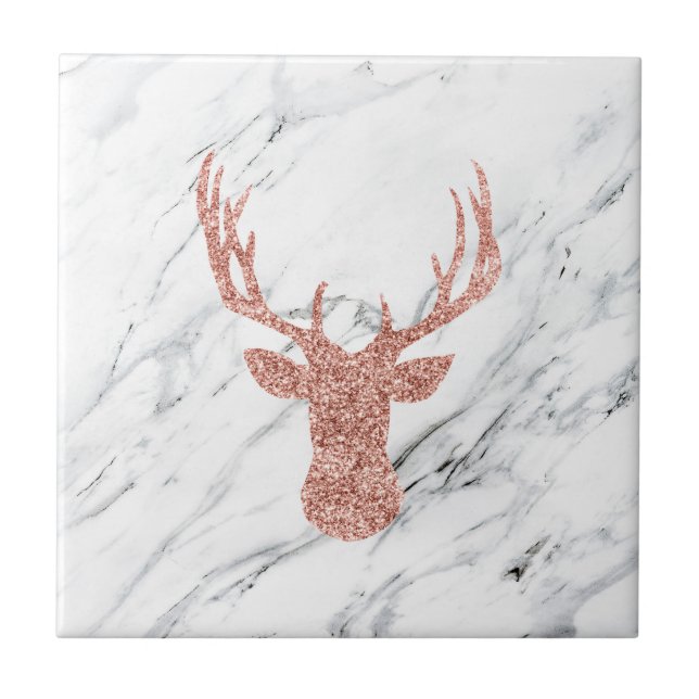 Glitzer Deer Fliese (Vorderseite)
