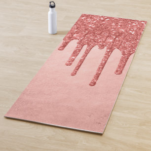 Glitzer der Zapfwelle Terra Cotta Coral Orange Yogamatte
