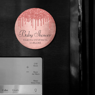 Glitzer der Zapfwelle   Terra Cotta Coral Shower Magnet