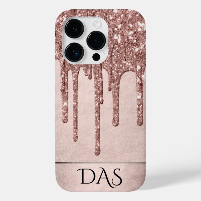 Glitzer der Zapfwelle | Terra Cotta Pour Monogram Case-Mate iPhone 14 Pro Hülle (Rückseite)
