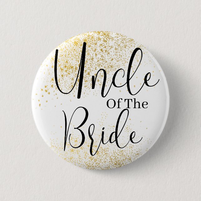 Glitzer des Brautknopfes Button (Vorderseite)