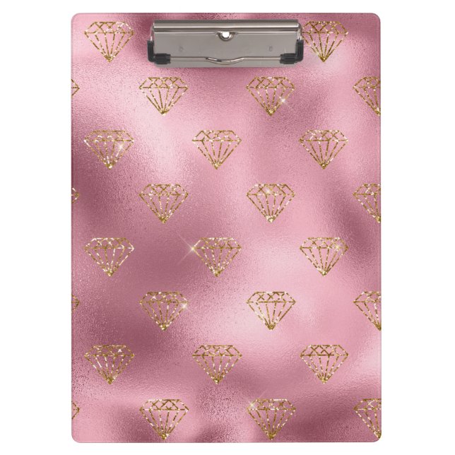 Glitzer Diamonds Klemmbrett (Vorderseite)