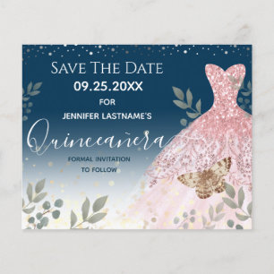 Glitzer Dress Butterfly Quinceanera Haushalt Flyer