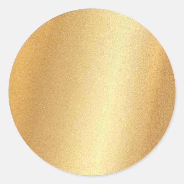 Glitzer-Effekt-Imitate Gold Blank Template Glam To Runder Aufkleber (Vorderseite)