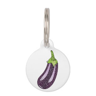 Glitzer Eggplant Haustiermarke