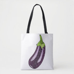 Glitzer Eggplant Tasche