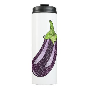 Glitzer Eggplant Thermosbecher