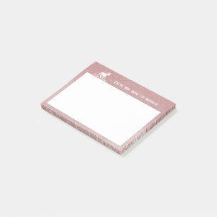 Glitzer Einhorn und Sterne Rosa Anmerkungen Post-it Klebezettel