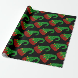 Glitzer Elf Hat Geschenkpapier