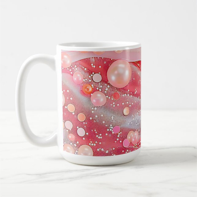 Glitzer Farbe Pastel Perl Leggings Kaffeetasse (Links)