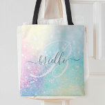 Glitzer Farbenfrohe glamouröse Hübsche Muster Tasche<br><div class="desc">Ästhetischer hübscher,  schicker Glitzer Hintergrund in schönen Pastellfarben,  die Sie mit Ihrem individuellen Monogramm und/oder Namen personalisieren können.</div>
