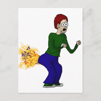 Glitzer Farter Postkarte