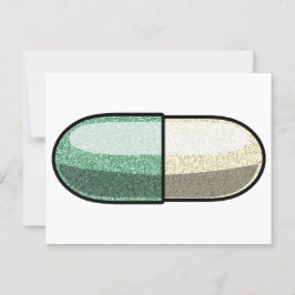 Glitzer Fluoxetin Postkarte