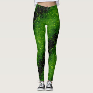 Glitzer funkeln nahtlos Konfetti grün leuchten dun Leggings