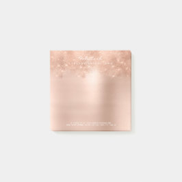 Glitzer Funkelnd Haut Rose Gold Pulver Weißglanz Post-it Klebezettel
