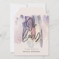 Glitzer funkelnd Klasse oh Baby! Party duschen