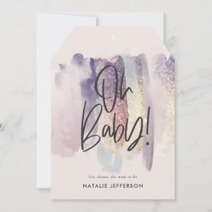 Glitzer funkelnd Klasse oh Baby! Party duschen