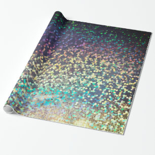 Glitzer funkelnde Folge Konfetti multicolor drucke Geschenkpapier