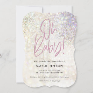 Glitzer funkelt klassisch oh Baby! Dusche Party