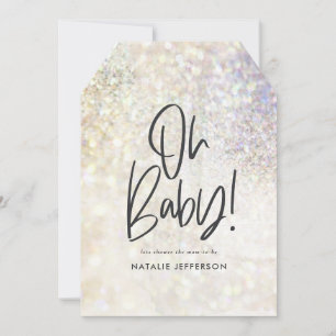 Glitzer funkelt klassisch oh Baby! Dusche Party