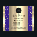 Glitzer für den Beauty-Salon für das Logo Makeup P Flyer<br><div class="desc">FlorenceK Luxus-Beauty-Salon-Sammlung</div>