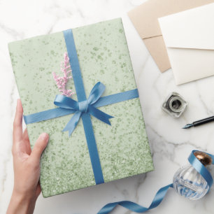 Glitzer für hellgrüne Imitate Geschenkpapier