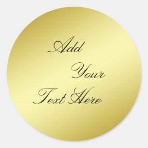 Glitzer für Imitate mit Gold Foil Runder Aufkleber