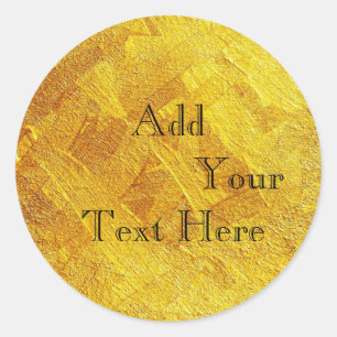 Glitzer für Imitate mit Gold Foil Runder Aufkleber