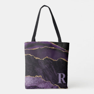Glitzer für lila Agate-Imitat Benutzerdefiniertes Tasche