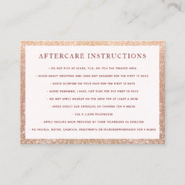 Glitzer für Mikroblading Aftercare Instructions Visitenkarte