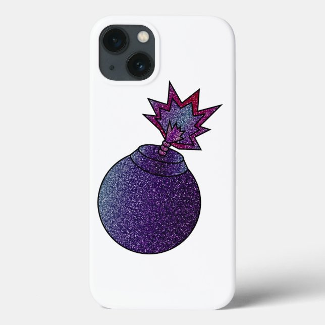 Glitzer Galaxy Bomb Case-Mate iPhone Hülle (Rückseite)