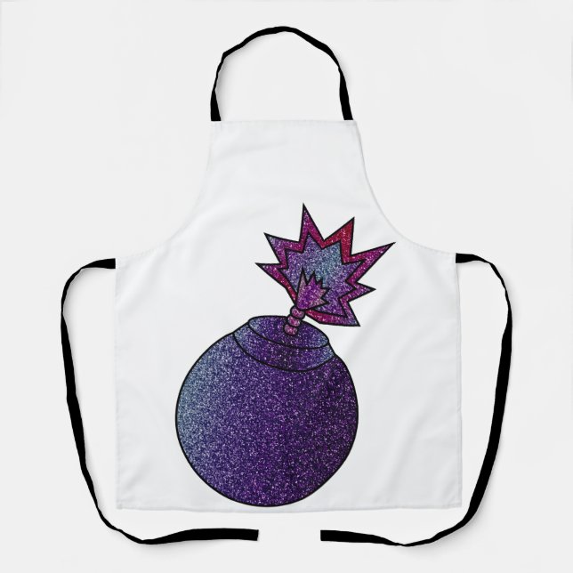 Glitzer Galaxy Bomb Schürze (Vorderseite)