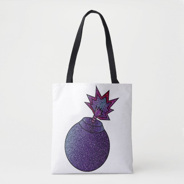 Glitzer Galaxy Bomb Tasche (Vorderseite)