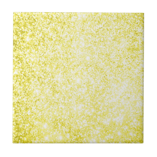 Glitzer-Gelb Fliese (Vorderseite)