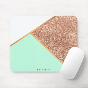 Glitzer Geometric Abstrakt Mosaic Mousepad